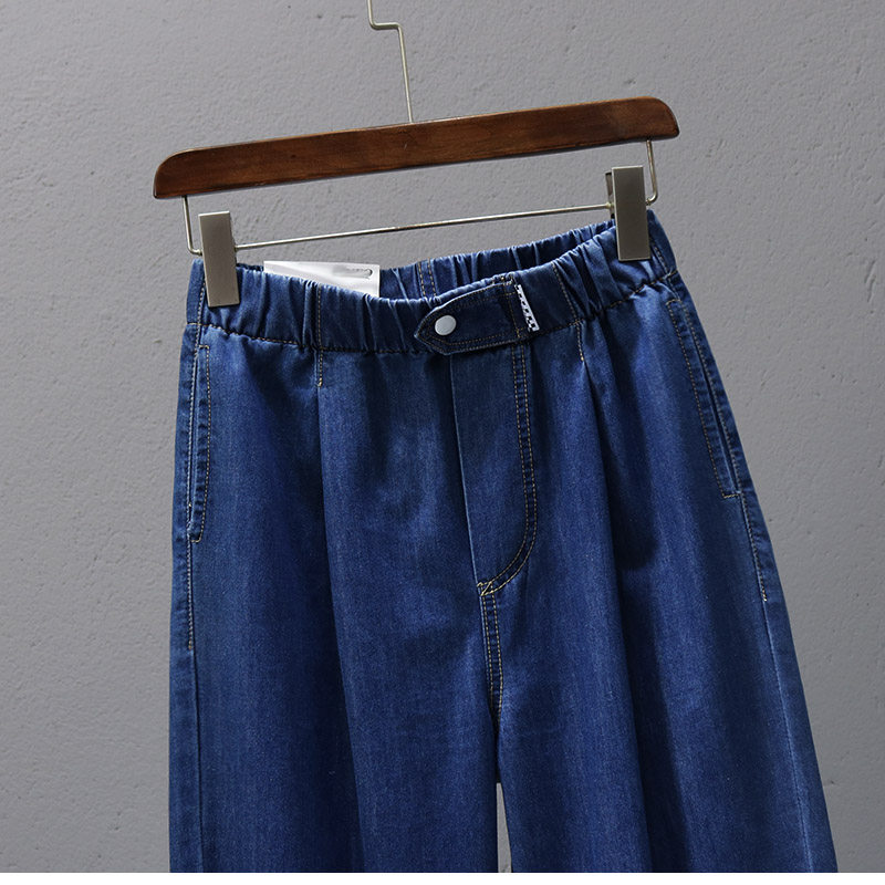 2022 Summer loose and tight skinny jeans for women, European style loose straight-leg pants, trendy and slimming, versatile Harem pants Specification image