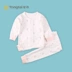 Quần áo trẻ em Tongtai Bộ đồ lót cho bé trai và bé gái 0-2 tuổi cổ áo sơ mi quần tây hai mảnh phù hợp với đồ ngủ cho be gái 10 tuổi Quần áo lót