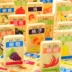 Logo xe dominoes 100 cái của ký tự Trung Quốc cờ giáo dục sớm trẻ em biết chữ bằng gỗ đồ chơi giáo dục trò chơi xếp hình bằng gỗ Khối xây dựng