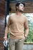 Mùa thu đông 2019 người yêu mới cổ áo len nam tinh khiết cashmere cơ sở lỏng lẻo áo len dệt kim áo len cổ chữ V màu rắn - Áo len Cashmere