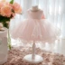 Cô gái tuổi váy váy công chúa váy trẻ em váy pettiskirt hoa cô gái váy bé váy hồng - Váy trẻ em đồ vest cho bé trai 1 tuổi Váy trẻ em