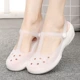 dép bệnh viện phòng khám 23 Dép Crocs Xốp Mùa Hè Dép Y Tá Đa Năng Mũi Lớn Chống Trơn Trượt Độ Dốc Giày Đi Biển Baotou Xăng Đan Nữ Y Tế dép bệnh viện phòng khám