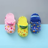 Летние детские мюли, нескользящие тапочки в стиле Crocs, закрытый носок, 1-3 лет, мягкая подошва