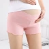 Phụ nữ mang thai quần an toàn chống ánh sáng phần mỏng mùa hè thấp eo lift mang thai đa năng cotton bảo hiểm quần short xà cạp
