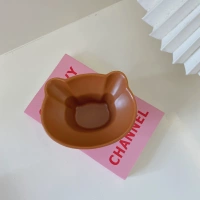Маленькая миска для медведя (каштановый коричневый)