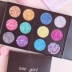 Nhật bản bulling năm cánh sao tình yêu sequin eyeshadow 6 màu phấn mắt cô gái tim ảnh ins mà không cần keo