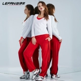 Весенняя осенняя одежда для йоги, комплект, спортивный лонгслив, штаны для спортзала, оверсайз, высокая талия