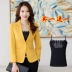 Mùa thu đông phiên bản Hàn Quốc của bộ đồ mới giảm béo mỏng phù hợp với áo sơ mi nữ dài tay ngắn đoạn phù hợp với khí chất hoang dã áo khoác giản dị Business Suit