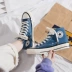 Xu Liumang Converse Mùa xuân Phiên bản mới của Hàn Quốc của nhãn tròn cao giày thập niên 1970 giày vải sinh viên nam và nữ đôi giày - Giay cao