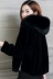 Đặc biệt điều trị Haining giả cừu cắt áo trùm đầu ngắn Hàn Quốc phiên bản mới giả con cáo lông cổ áo lông thú nữ áo lông thỏ Faux Fur