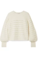 Bởi Malene Birger Marlene Bigger Design Openwork Dệt kim Wool Wool Sweater - Áo len thể thao / dòng may áo len cổ cao