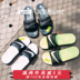 Nike NIKE Benassi Oreo Trắng LOGO 鸳鸯 dây đeo Ninja nam giới và phụ nữ bãi biển thể thao giản dị dép đi trong nhà mlb dép Dép thể thao