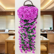 Mô phỏng Violet Hoa lan Mây Hoa giả Hoa nhựa Hoa Hoa Mây Trong nhà Phòng khách Tường treo Giỏ trang trí Hoa - Hoa nhân tạo / Cây / Trái cây