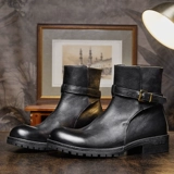 Martens, ретро челси в английском стиле, мужские кожаные короткие сапоги на платформе, из натуральной кожи, в британском стиле, воловья кожа