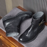 Martens, ретро челси в английском стиле, мужские кожаные короткие сапоги на платформе, из натуральной кожи, в британском стиле, воловья кожа