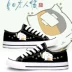 Niangkou Sansan Xiamu bạn bè tài khoản mèo giáo viên giày anime xung quanh giúp đỡ thấp tay sơn nam giới và phụ nữ vài giày vải shop giày thể thao Plimsolls