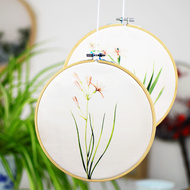 Nổi tiếng cổ nghệ thuật thêu Su thêu DIY kit sơn trang trí người mới bắt đầu orchid flower tay thêu 20 * 30 CM khăn tay thêu hoa