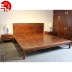 Nội thất gỗ gụ mới Trung Quốc giường đôi 1,8 m giường phẳng gỗ rắn Gỗ hồng mộc Hedgekey gỗ hồng mộc Su lê - Bộ đồ nội thất Bộ đồ nội thất