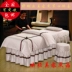 Cao cấp cotton và linen vẻ đẹp trải giường bốn bộ cung đơn giản dầu gội massage beauty salon giường đặc biệt bộ bốn bộ