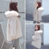 Cotton nữ 2018 phiên bản Hàn Quốc mới của áo khoác rộng bf mùa đông nữ eo bông độn xuống áo cotton ngắn nữ - Bông áo phao bomber nữ Bông