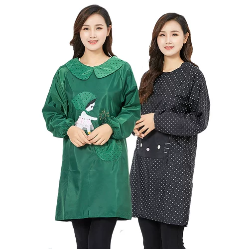 Фартук, юбка, лонгслив, модный нагрудник, водонепроницаемый комбинезон, в корейском стиле