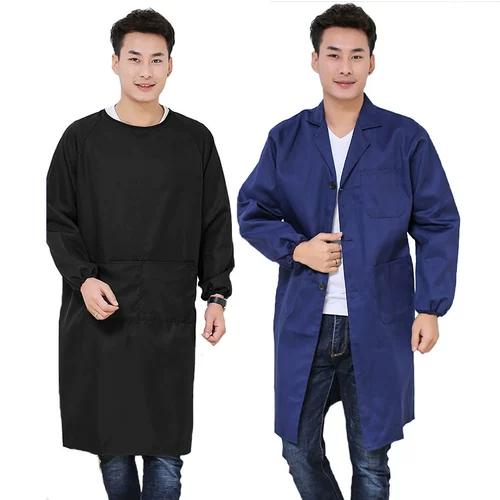 Фартук подходит для мужчин и женщин, юбка, лонгслив, униформа медсестры для работы, нагрудник, делается под заказ, с печатью вашего логотипа, сзади на завязках