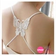 Hot Hot Flash Diamond Diamond Thời trang Pansy Shoulder Shoulder Back Cross underwear with Diamond Back Cross Shoulder Shoulder dây áo trong suốt sợi bún Vai tráng