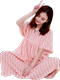 Cotton lụa nightdress nữ mùa hè Hàn Quốc phiên bản của sinh viên mới ngắn tay rayon có thể được đeo bên ngoài dài nightdress kích thước lớn dịch vụ nhà Đêm đầm