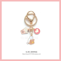 Брелок «Кошачий чай с молоком»