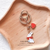 Милый брендовый кролик в виде сердечка, брелок, универсальная подвеска, простой и элегантный дизайн