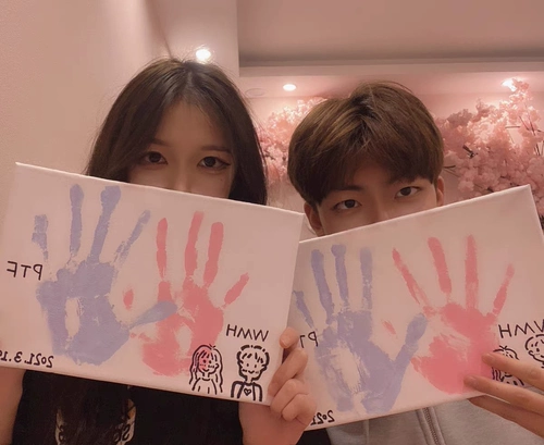 Памятный отпечаток рук подходит для мужчин и женщин для друга на день Святого Валентина для влюбленных, подарок на день рождения, «сделай сам»