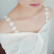 Hàn Quốc phiên bản của dây đeo vai sexy ngọc trai hoa ren vô hình với minh bạch không trượt dây đeo vai đồ lót dây đeo áo ngực