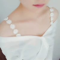 Hàn Quốc phiên bản của dây đeo vai sexy ngọc trai hoa ren vô hình với minh bạch không trượt dây đeo vai đồ lót dây đeo áo ngực dây áo trong