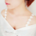 Hàn Quốc phiên bản của dây đeo vai sexy ngọc trai hoa ren vô hình với minh bạch không trượt dây đeo vai đồ lót dây đeo áo ngực Vai tráng