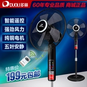 Quạt điện Dolly F19 màu màn hình điều khiển từ xa quạt sàn nhà lắc đầu Wuye đồng nguyên chất cấp động cơ hiệu quả năng lượng - Quạt điện