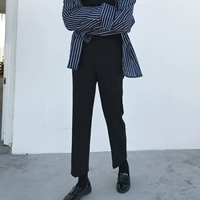 Пиджак классического кроя, тонкие штаны для отдыха, коллекция 2021, высокая талия, свободный прямой крой