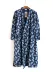 Bông vải áo ngủ nam mùa hè chín tay áo phần mỏng yukata cotton đồ ngủ một mảnh phù hợp với kimono dịch vụ nhà cardigan kích thước lớn Night Robe