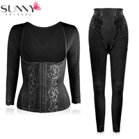 Nữ sau sinh dài tay corset phù hợp với chia bụng bụng giảm béo cơ thể hình thành cơ thể đồ lót quản lý ao lot