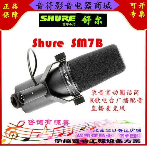 SHURE SM7B ЗАПИСЬ МИКРОФОН PGA27 большая вибрационная пленка в прямом эфире MV7 Микрофон Микрофон SE DM1
