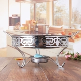 Столковое винное пламя из нержавеющей стали Storne Hotel Buffet Small Hot Pot Commercial Platform Wide Bid Patch Pot Wine Wood Furnace