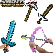 Minecraft trò chơi ngoại vi thế giới của tôi kim cương nhựa vũ khí công cụ kiếm model mô hình bong bóng đồ chơi - Game Nhân vật liên quan