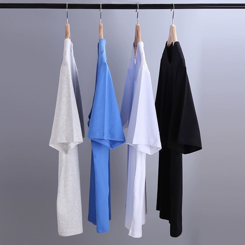 Хлопковая высококачественная футболка, хлопковое белое цветное приятное телу нижнее белье подходит для мужчин и женщин