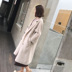 Mùa đông áo len nữ phần dài chống mùa giải phóng mặt bằng hai mặt cashmere Hàn Quốc phiên bản của Hepburn gió ngắn người đàn ông áo len áo khoác len cardigan Áo len lót đôi
