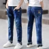Quần bé trai mùa xuân 2019 mẫu lớn trẻ em nước ngoài trẻ em quần jeans nam màu sáng phiên bản Hàn Quốc của cậu bé lỏng lẻo - Quần jean