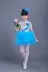 Trẻ em quần áo khiêu vũ trang phục màu xanh công chúa váy tiểu học và trung học sinh viên điệp khúc hiệu suất quần áo cô gái chủ dress