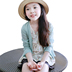 Trẻ em Hàn Quốc của quần áo mùa hè cô gái kẹo màu áo len mỏng cardigan áo khoác trẻ em hoang dã chống nắng quần áo điều hòa không khí áo sơ mi Áo khoác
