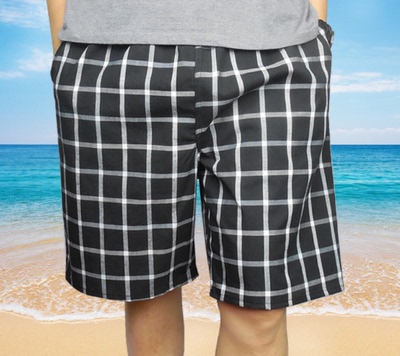 Một Luo quần của nam giới quần short pyjama mùa hè ba quần cotton loose boxer tóm tắt kích thước lớn quần nhà quần lớn