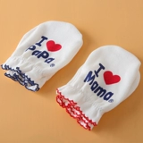 Детские хлопковые дышащие перчатки для новорожденных
