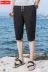 Linen quần âu nam quần cắt quần short mùa hè kích thước lớn tự trồng harem quần Hàn Quốc phiên bản của xu hướng quần nam chất béo đồ công sở nam Quần Harem