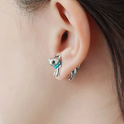 Импорт из Кореи дизайн двухсторонних серег, корейский стиль